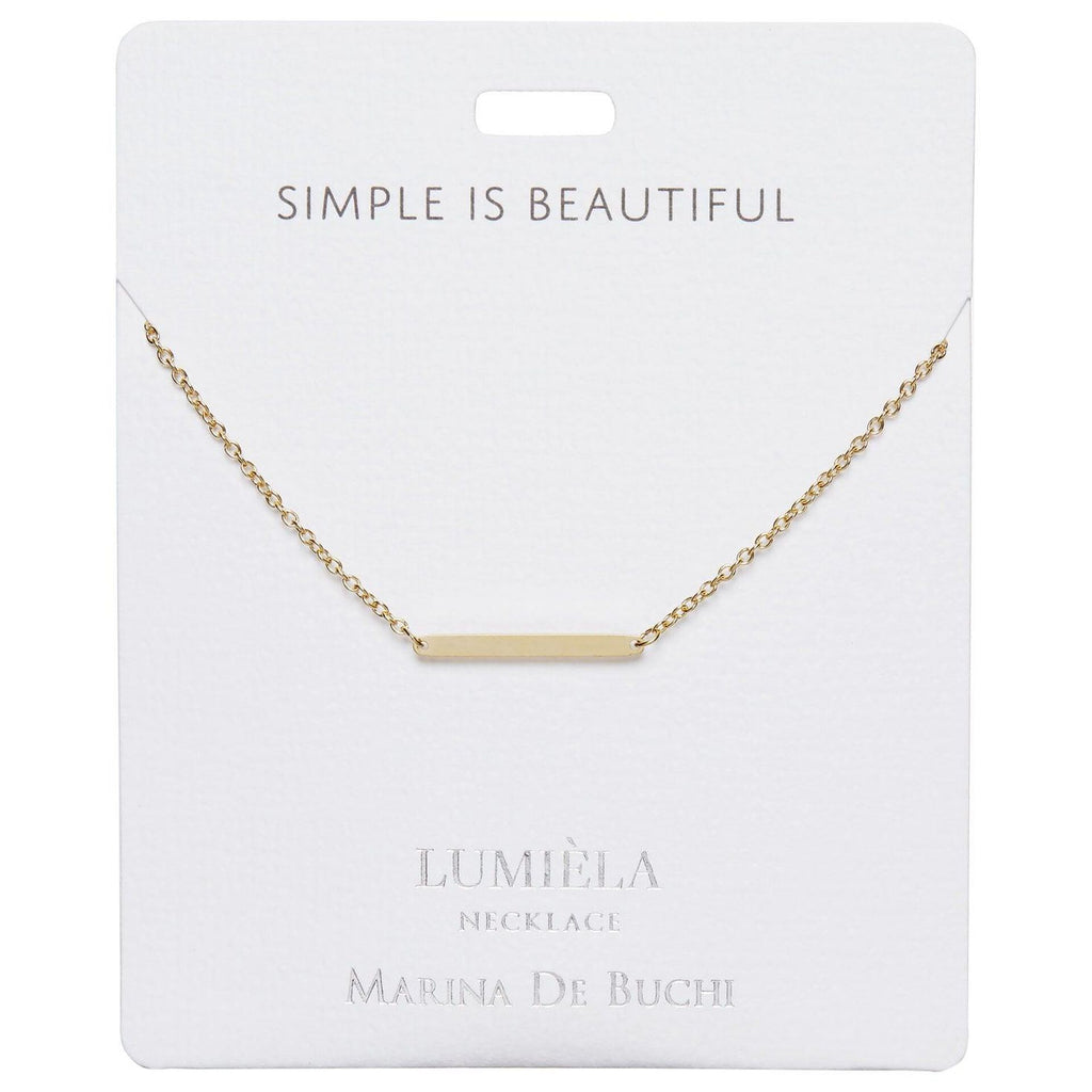 Simple Is Beautiful Bar Charm Necklace, 20"