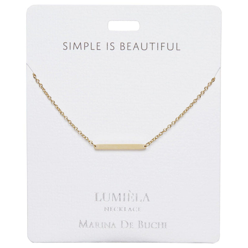 Simple Is Beautiful Bar Charm Necklace, 20"