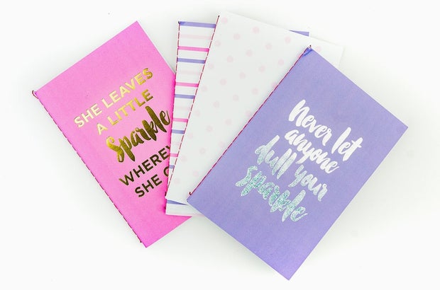 Sparkle Mini Notebook Bundle of 4