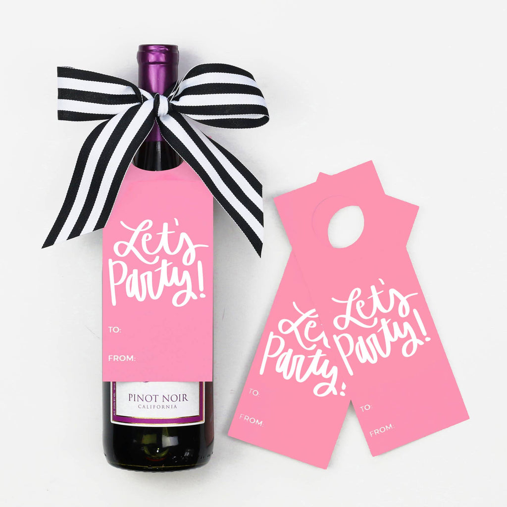 NEW! Let's Party Wine Tags - A Wine and Spirits Gift Kit