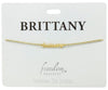 "B" Names Script Name Bracelet