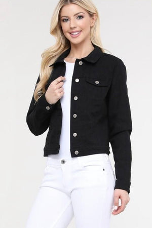 Veste en jean noire Remington