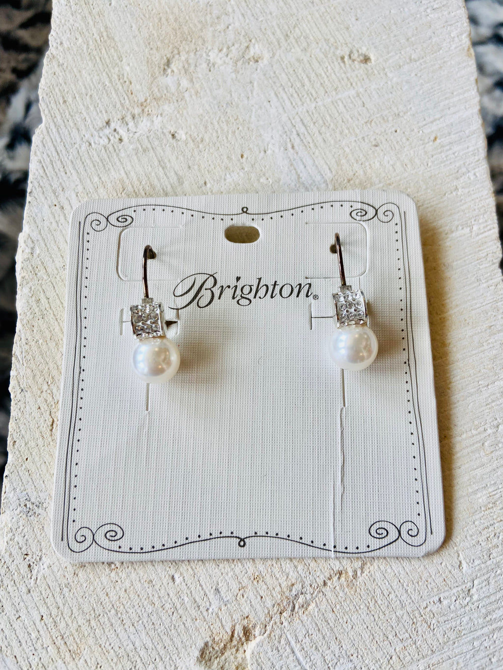Meridian Petite Pearl Leverback Earrings