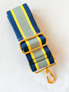 3-Stripe Navy/Grey/Yellow strap