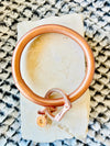 Big O Leather KR/ROSE GOLD JEWELED CLASP