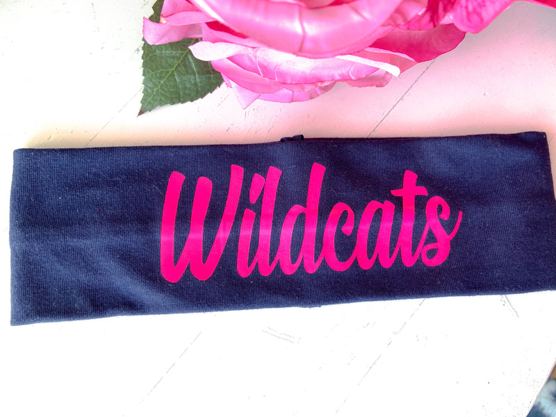 Wildcat Headband Navy