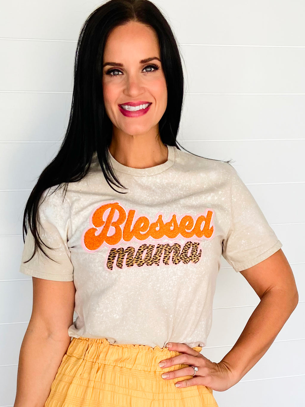 Camiseta Blessed Mama Leopard