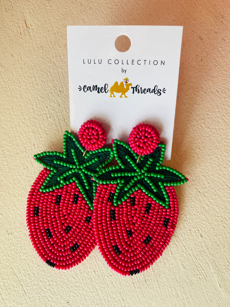 Summer Strawberry Earrings
