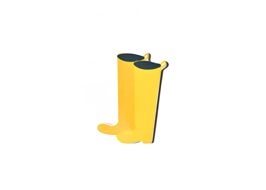 Mini accesorio para botas de agua amarillas 