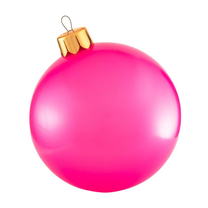 30 " Pink Holiball Yard Ornament